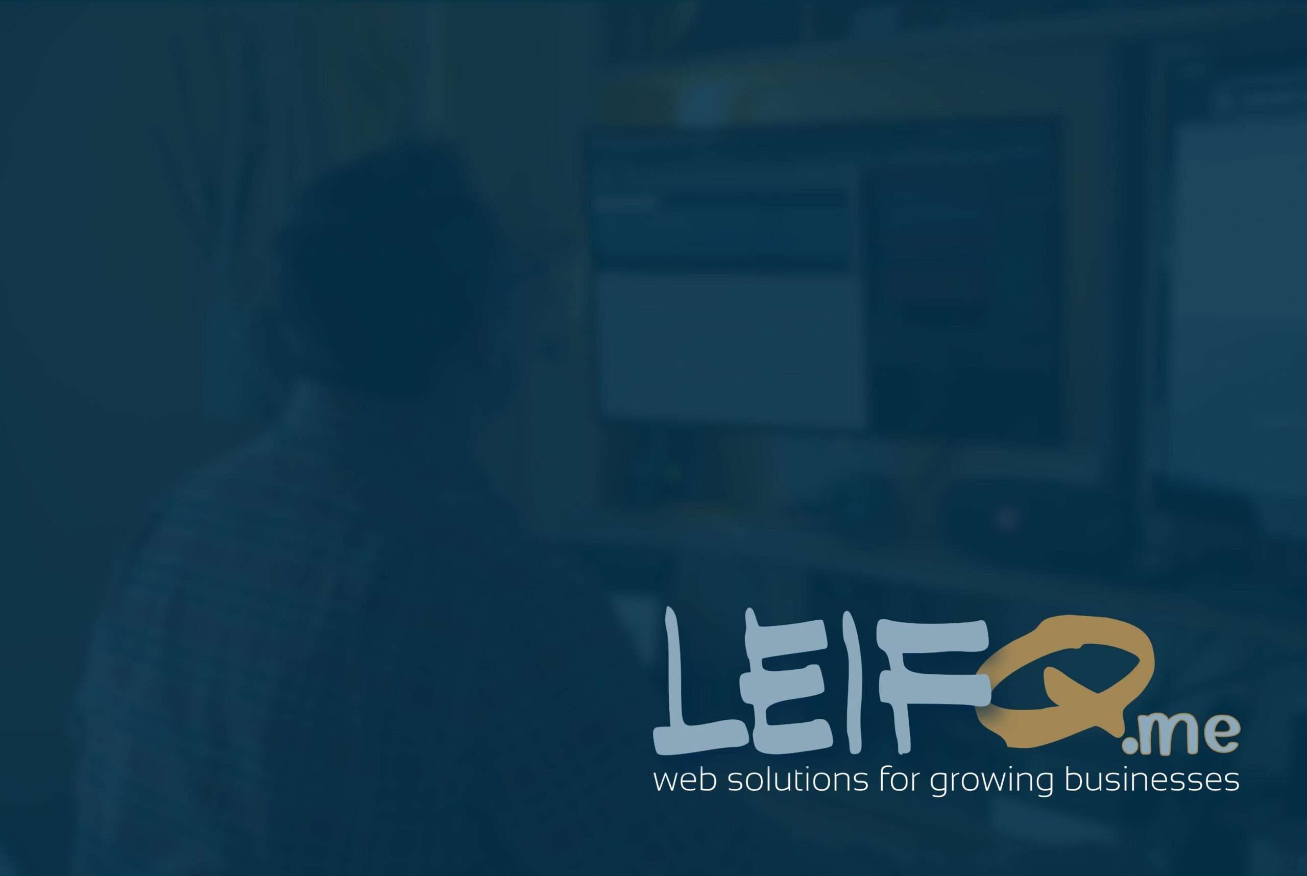 front of a business card